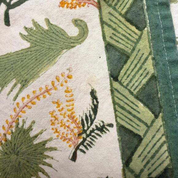 Couleur Nature Placemats Set of 9 Green Yellow Floral Flowers Botanical Paris - Picture 4 of 11